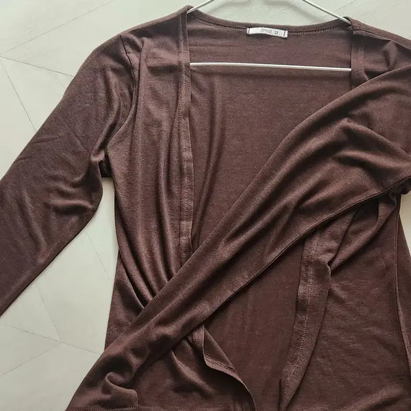 [BUNJANG] Brown Summer Sun Protection Cardigan / 브라운 색상 여름 살안타 가디건