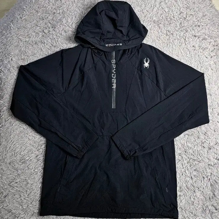 [BUNJANG] Spider Black Anorak Hoodie M / 스파이더 후드 아노락 블랙 M