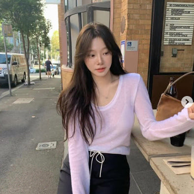 [BUNJANG] LEEDS Dear U-Neck Knit / 샵리즈 디어 유넥 니트 leeds dear u-neck knit
