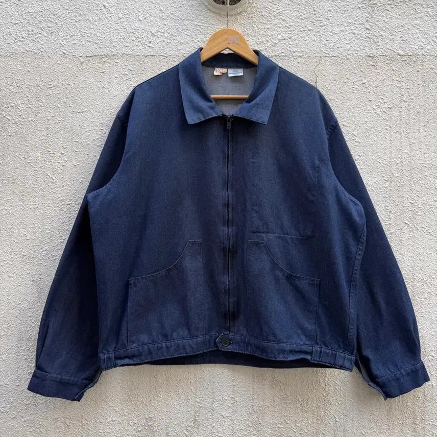 [BUNJANG] 70s Magasins Bleus Denim Cyclist Work Jacket / 70s MAGASINS BLEUS CYCLIST 데님 사이클리스트자켓