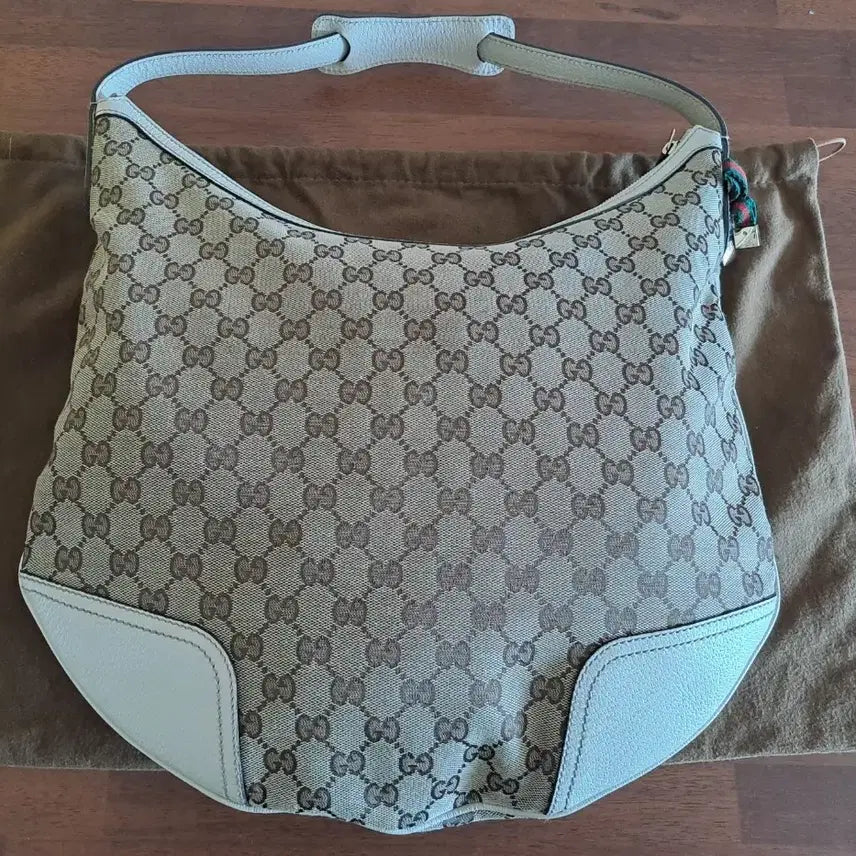 [BUNJANG] Gucci GG Canvas Hobo Bag Beige/Ivory / 정품 구찌 GG 캔버스 호보백 베이지/아이보리