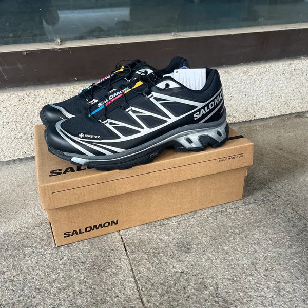 [BUNJANG] Salomon XT-6 Gore-Tex Sneakers Black Silver / 살로몬 XT-6 고어텍스 블랙 실버 265MM