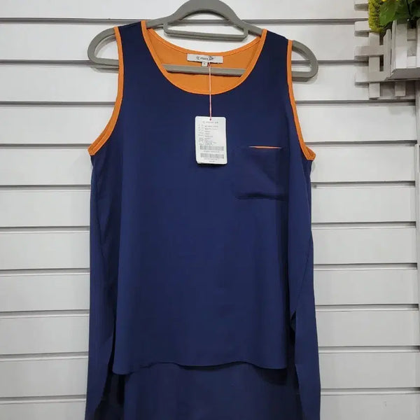 [BUNJANG] Must.B Navy Pocket Sleeveless Top / #여성의류새상품입니다 네이비 색상의 must.b 포켓 민소매 나시