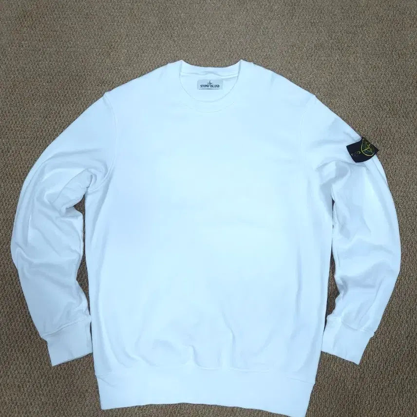 [BUNJANG] Stone Island Sweatshirt White / 스톤아일랜드 맨투맨 화이트