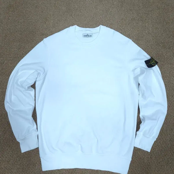 [BUNJANG] Stone Island Sweatshirt White / 스톤아일랜드 맨투맨 화이트