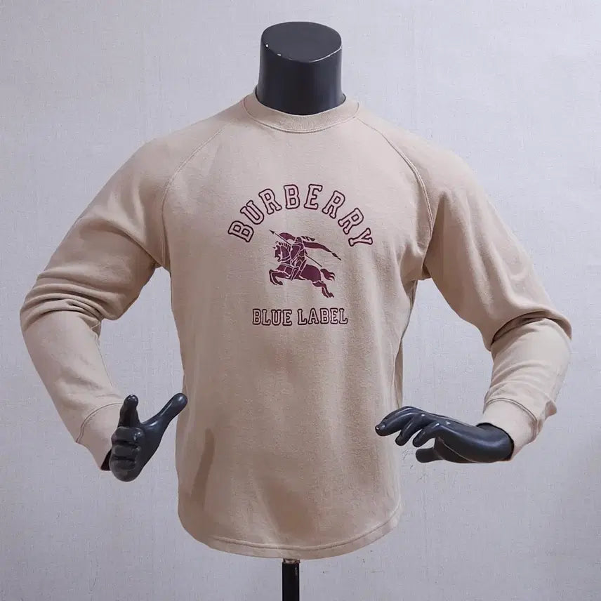 [BUNJANG] Burberry Blue Label Sweatshirt Beige / 버버리 블루라벨 맨투맨 베이지 100