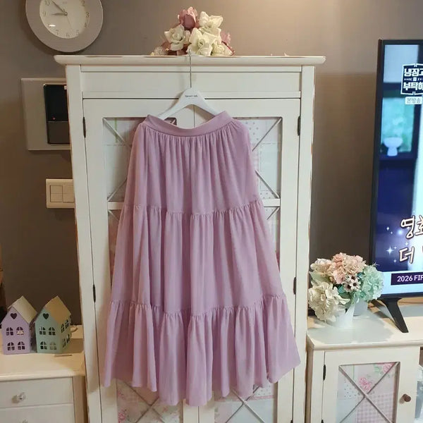 [BUNJANG] Zara Long Skirt Purple / 자라 롱스커트/55-66