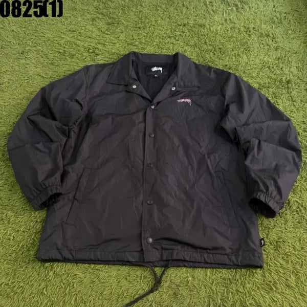 [BUNJANG] Stussy Black Coach Jacket / 스투시 블랙 코치 자켓