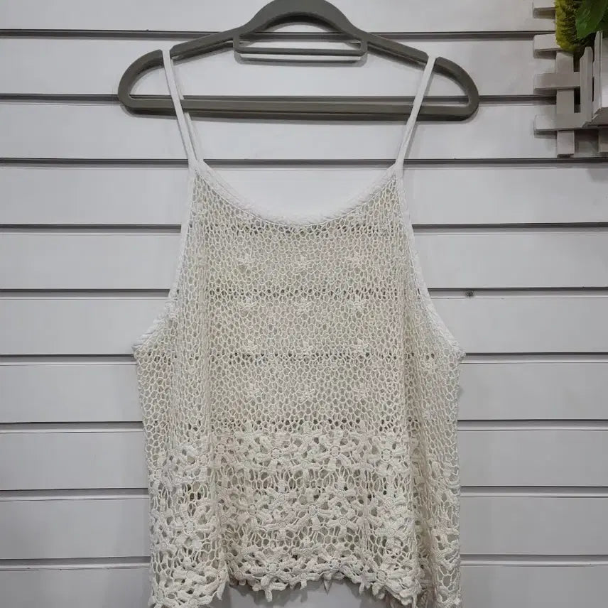 [BUNJANG] White Crochet Lace Vest / #여성의류여름에 시원하게 입기 좋은 화이트 크로셰 레이스 베스트