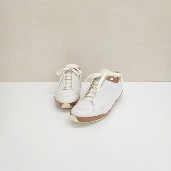 [BUNJANG] Hermes Gold White Sneakers Size 37 / 에르메스 골 화이트 스니커즈 37