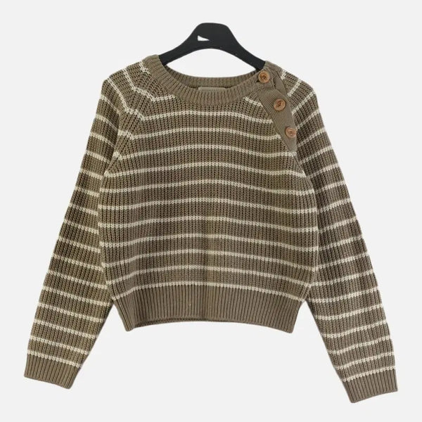 [BUNJANG] Brown Knit Top FREE Size / 브라운 여자 FREE 니트 O1505