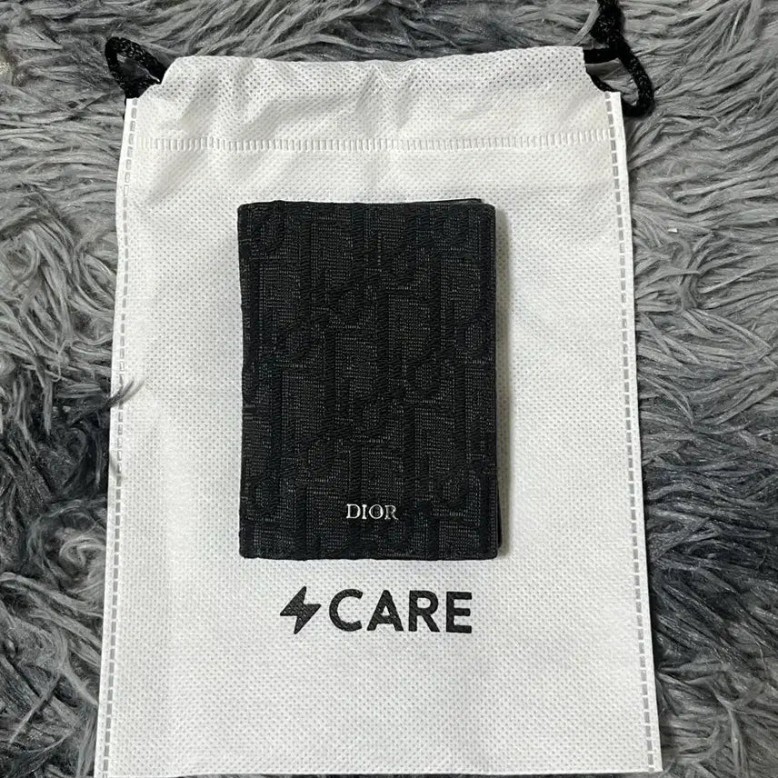 [BUNJANG] Dior Oblique 2-Fold Card Holder Black / [정품/신형]디올 오블리크 2단 카드지갑