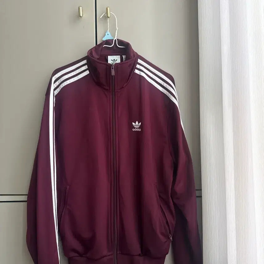 [BUNJANG] Adidas Burgundy Track Jacket / 아디다스 져지 급처