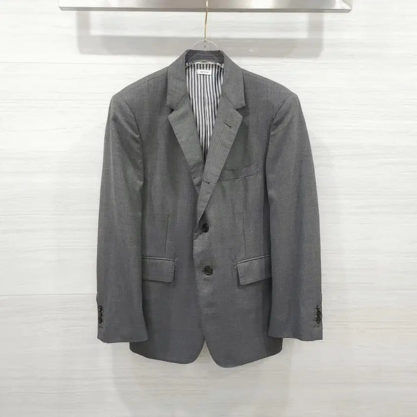 [BUNJANG] Thom Browne Super 120's Wool Twill Classic Suit Jacket Mid Grey MSC001A Size 2 / 2 / 톰브라운 슈퍼 120'S 울 트윌 클래식 수트 자켓 미드그레이 MSC001A