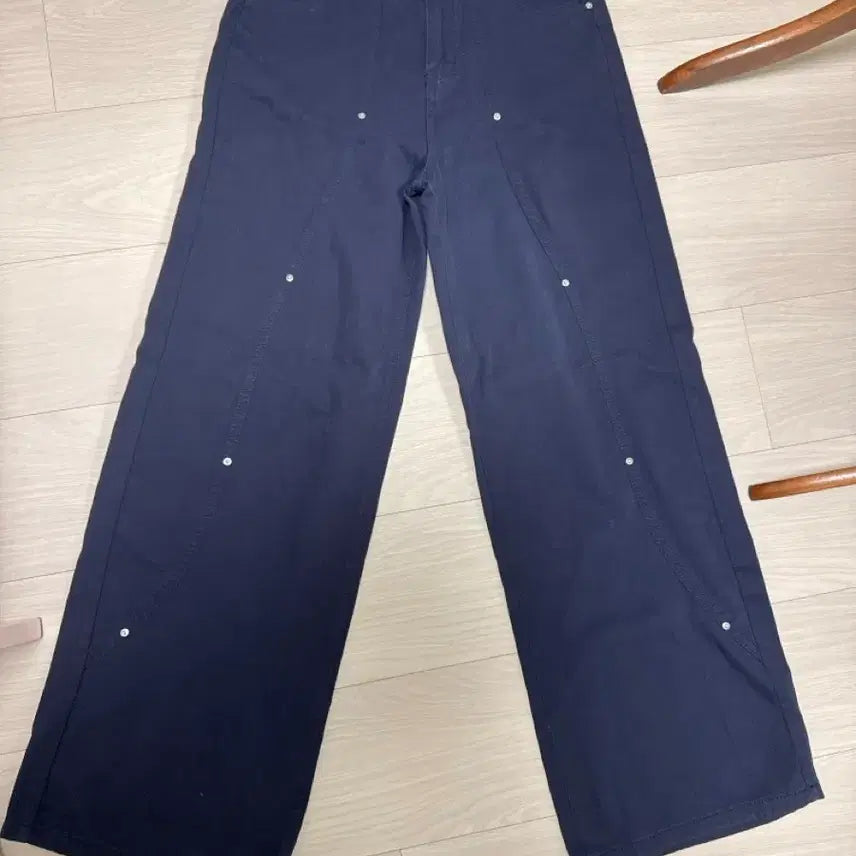 [BUNJANG] Amebly Navy Denim Pants / 에이블리 네이비 데님팬츠