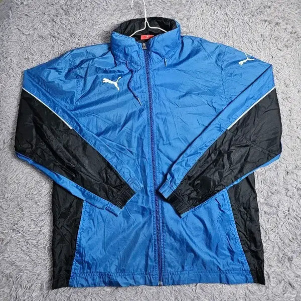 [BUNJANG] Puma Windbreaker Jacket Blue Size L / 푸마 바람막이 블루 L