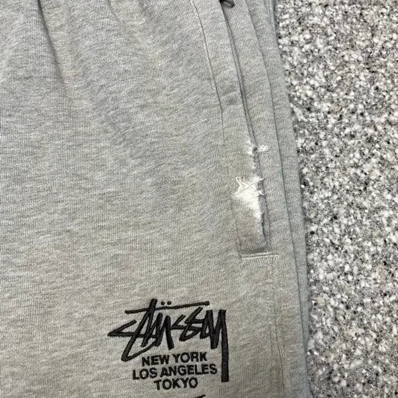 [BUNJANG] Nike x Stüssy NRG Sweatpants Heather Grey L / 나이키 스투시 NRG 스웻팬츠 헤더그레이 컬러 사이즈 L