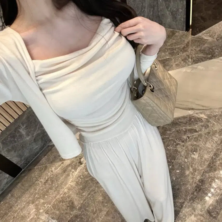 [BUNJANG] Shirring Sleeveless Cardigan Pants Three-Piece Set / 셔링 나시 가디건 쓰리피스 세트