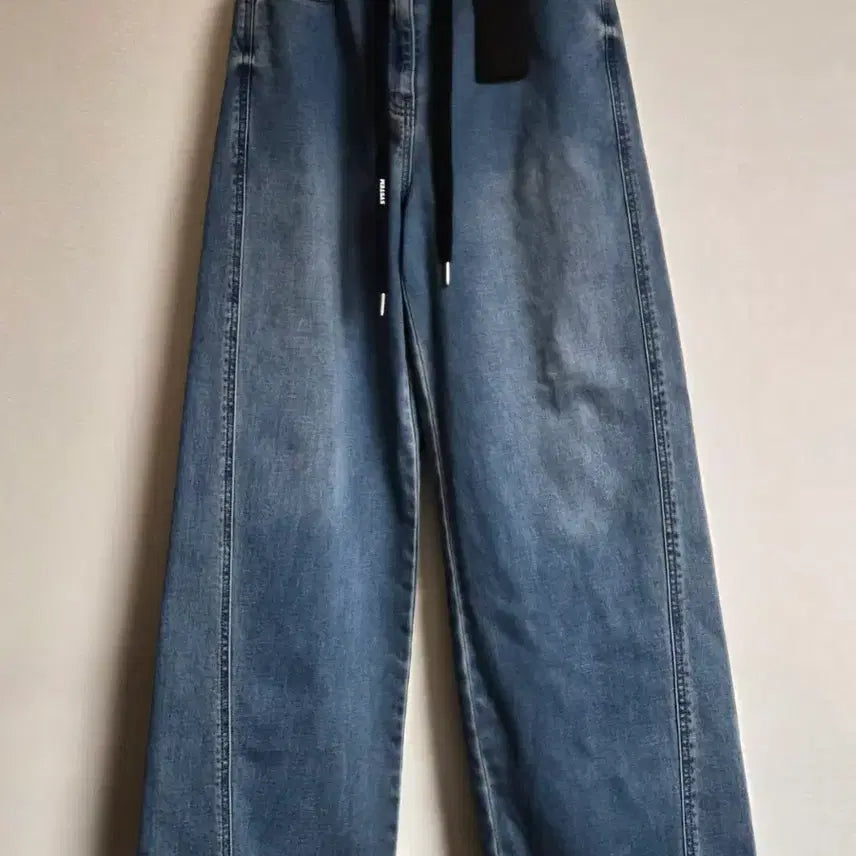[BUNJANG] SYSTEM Wide Banding Denim Pants / (새상품)한섬 SYSTEM/시스템 밴딩 와이드 데님 팬츠