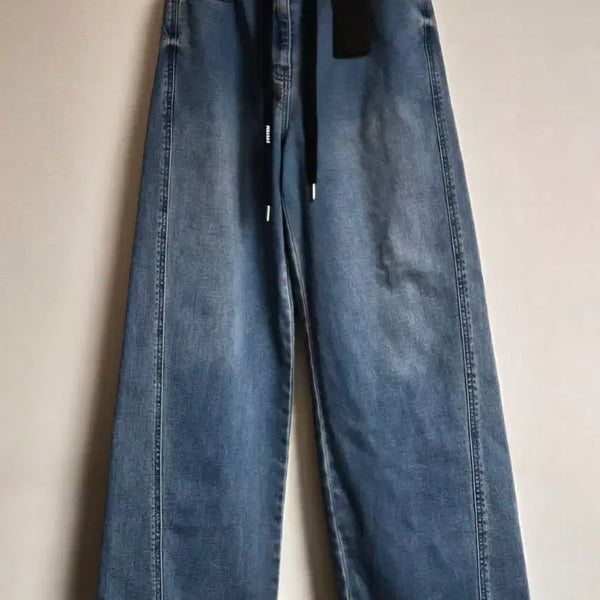 [BUNJANG] SYSTEM Wide Banding Denim Pants / (새상품)한섬 SYSTEM/시스템 밴딩 와이드 데님 팬츠