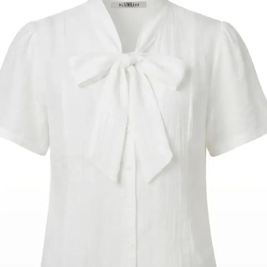 [BUNJANG] Blue Phase Ribbon Blouse White / 블루페이즈 리본 블라우스 화이트