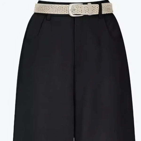 [BUNJANG] Linen Black Pants / 린넨 블랙팬츠