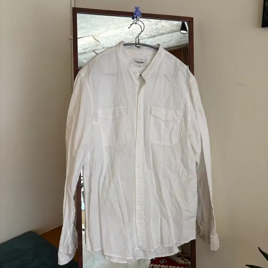 [BUNJANG] Solid Homme Mandarin Collar Shirt / 솔리드옴므 차이나카라셔츠