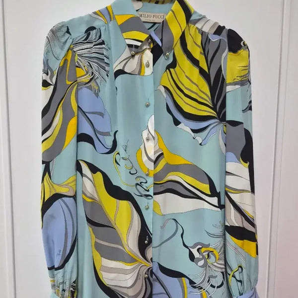[BUNJANG] Emilio Pucci Silk Blouse Shirt / 에밀리오 푸치 실크 블라우스 셔츠