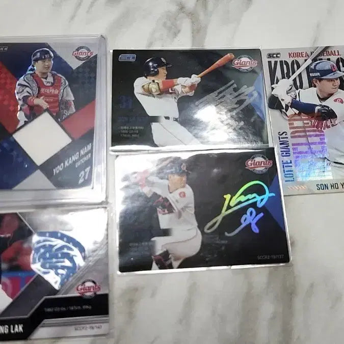 [BUNJANG] LOTTE Giants Baseball Player Card Bundle Set (22 Cards) / kbo scc 롯데 카드 22장 일괄 판매^^