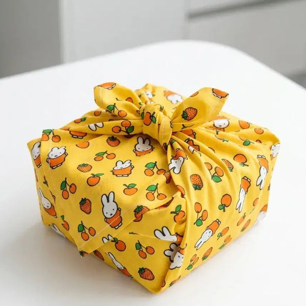 [BUNJANG] Miffy Fruit Pattern Handkerchief 100% Cotton / 미피 손수건