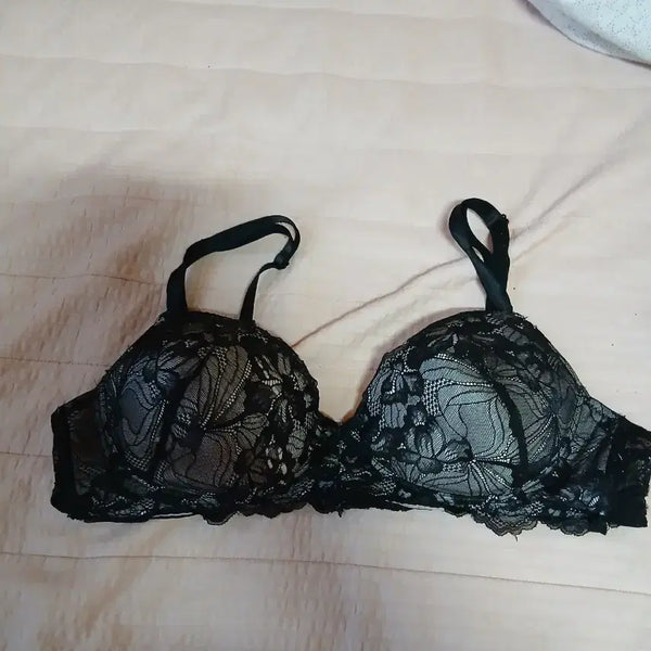 [BUNJANG] Black Lace Bra 95D / 블랙 레이스 브라 95D