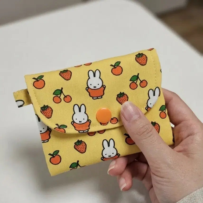 [BUNJANG] Miffy Fruit Pattern Cardholder / 미피 카드지갑