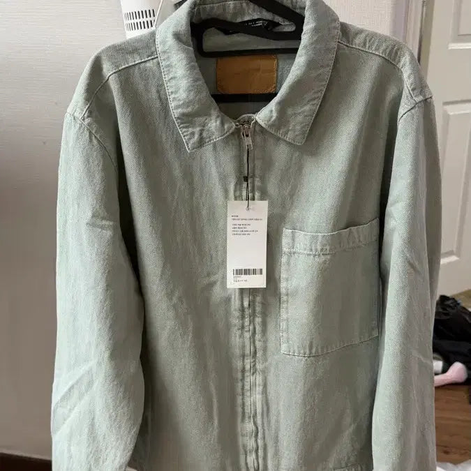 [BUNJANG] Zara Denim Tracker Jacket (Zipper) - Size L / 자라 데님 트래커 자켓 L