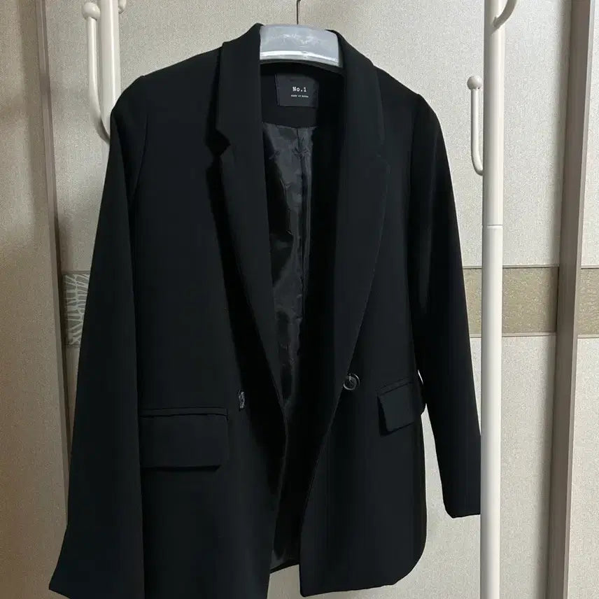 [BUNJANG] Women's Black Basic Jacket / 여성 검정 자켓