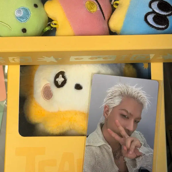 [BUNJANG] TAEYANG YOUNGWON RGB Keychain Doll + Photocard Set / 태양 영원 rgb 키링 인형 + 포카 세트