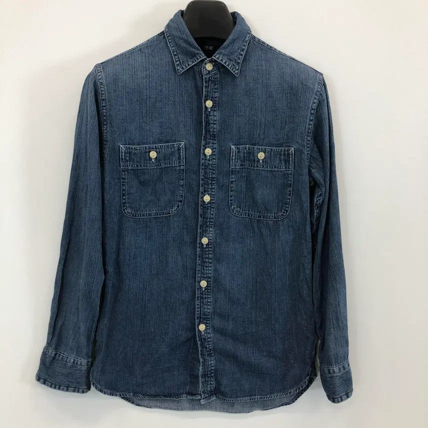 [BUNJANG] Uniqlo Chambray Work Shirt (S) / 유니클로 샴브레이 워크셔츠 S