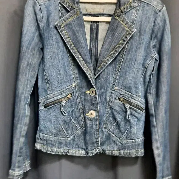 [BUNJANG] Vintage DKNY Jeans Medium Wash Denim Blazer Jacket / 빈티지 DKNY Jeans 미디엄 워시 데님 블레이저 자켓