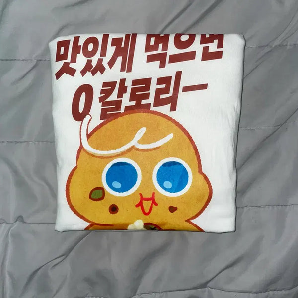 [BUNJANG] Cookie Run Brave Cookie 'Soft' T-Shirt (Size S) / 쿠키런 마플샵 포동포동 용감한쿠키 티셔츠 s