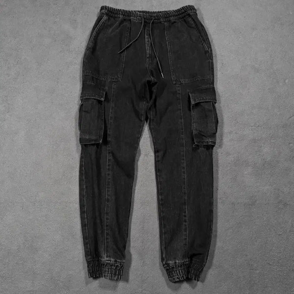 [BUNJANG] Juun.J Cone Denim Cargo Jogger Pants / 준지 콘 데님 카고 조거 팬츠