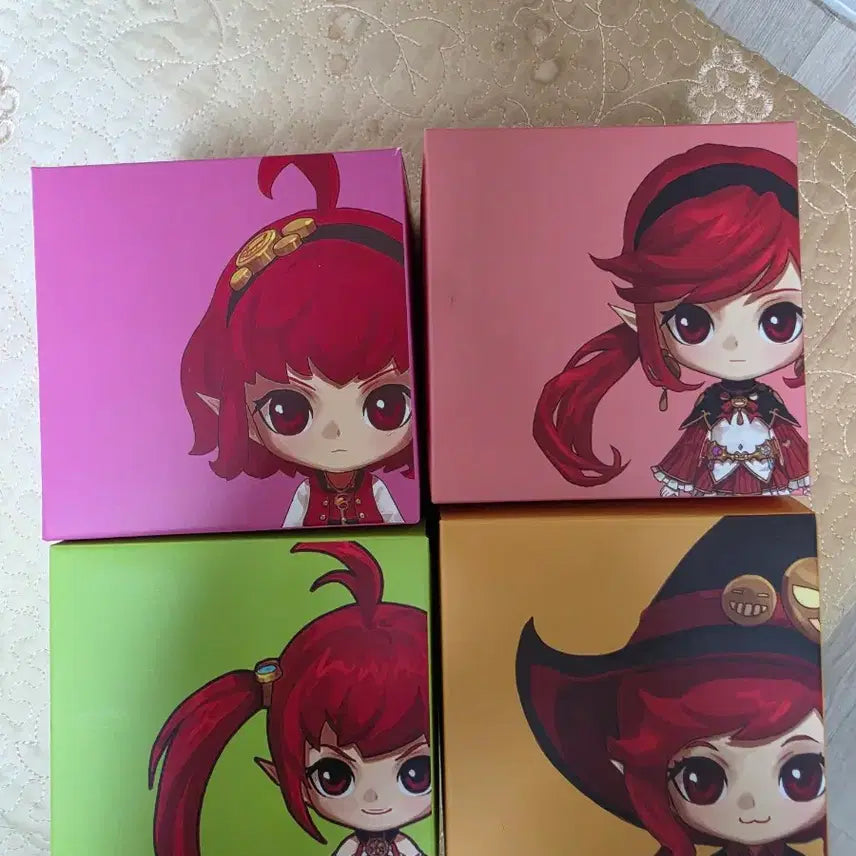 [BUNJANG] Dungeon & Fighter Female Mage Figure 4-Set Bundle / 던전앤파이터 여마법사 피규어 4종 일괄 던파