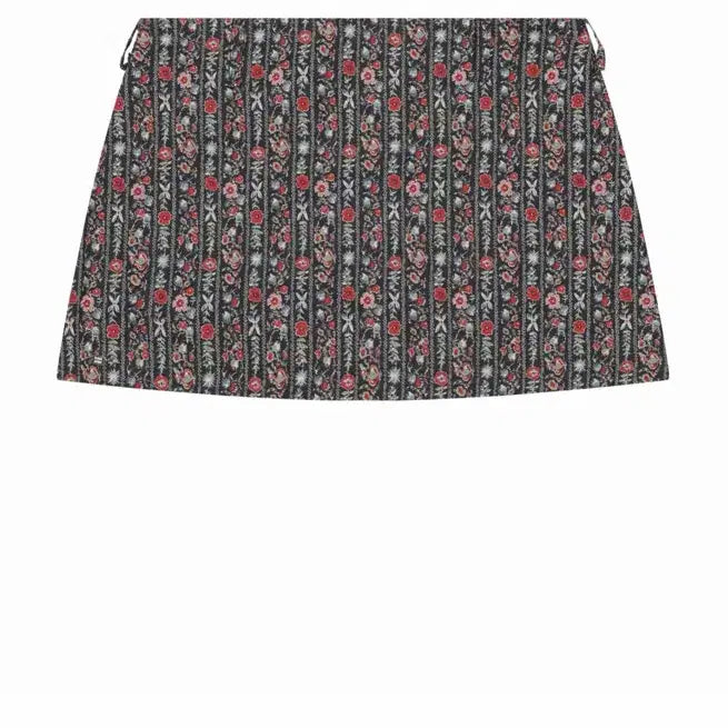 [BUNJANG] Pale Jade Flower Skirt Black / 페일 제이드 플라워 스커트 블랙 1