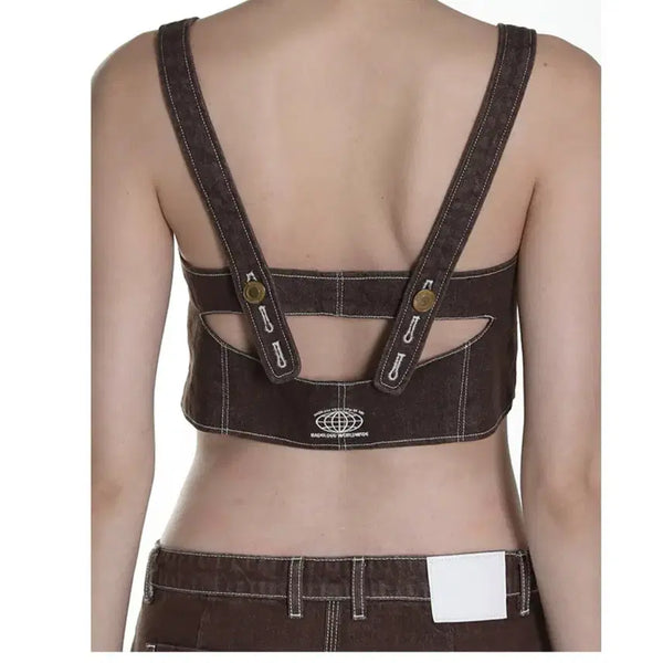 [BUNJANG] Bad Blood Denim Bralette S / 배드블러드 데님 브라렛 S