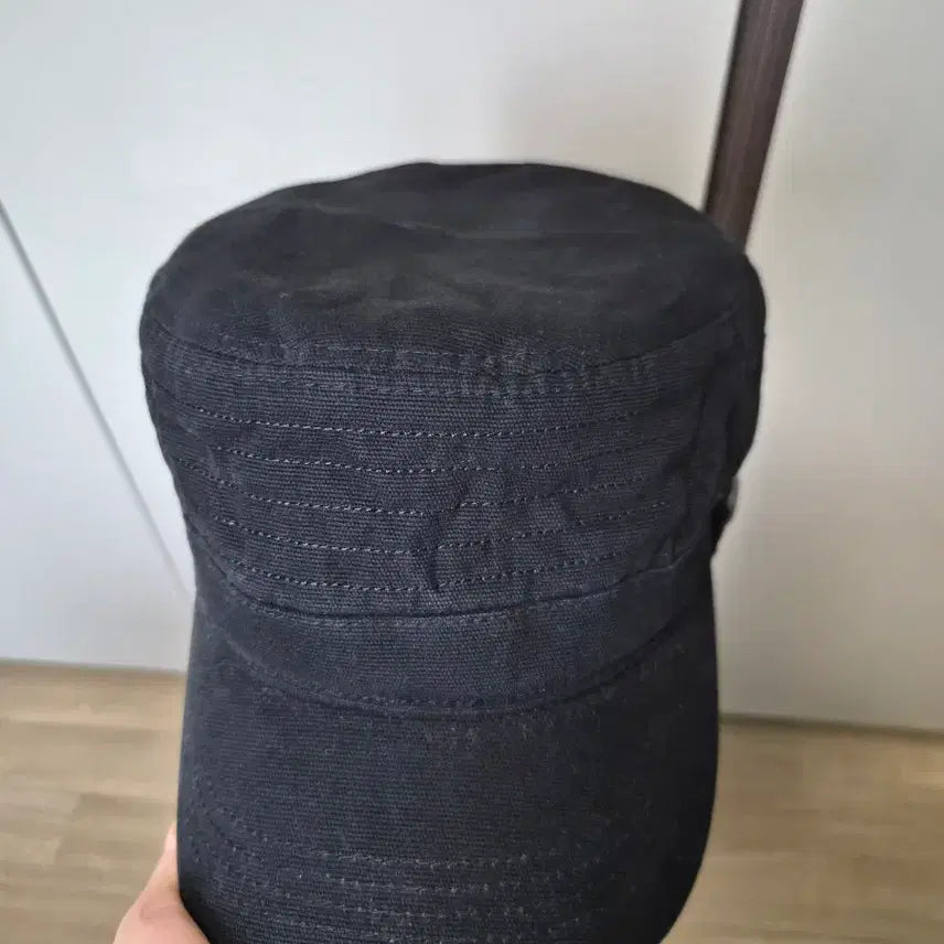 [BUNJANG] Black Military Cap / 블랙 군모 캡모자