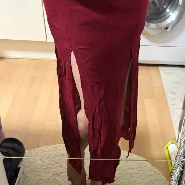 [BUNJANG] Red Long Skirt / 레드스커트