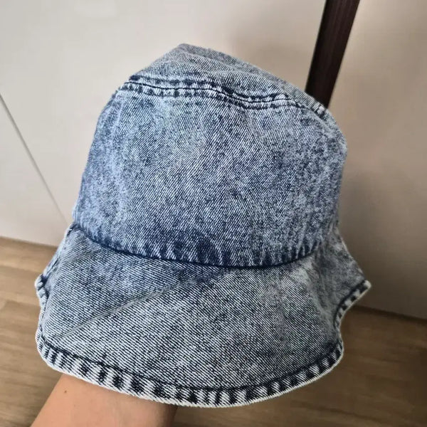[BUNJANG] Vintage Washed Denim Bucket Hat / 빈티지 워싱 데님 버킷햇