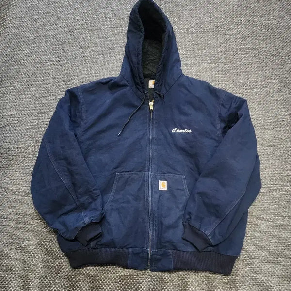 [BUNJANG] Carhartt Duck Active Jacket Dark Navy 2XL / 칼하트 덕 액티브 자켓 다크네이비  2XL사이즈