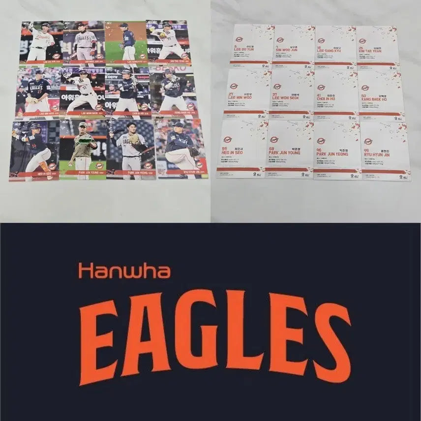 [BUNJANG] KBO Plus Cards Hanwha Eagles Normal Set / [풀세트] KBO플러스 카드 한화 이글스 노멀 전체 (류현진 허인서 이원석 박준영 등)