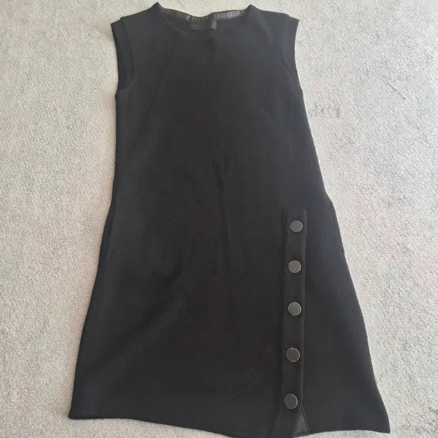 [BUNJANG] Mine Knit Vest Black / 마인니트롱베스트