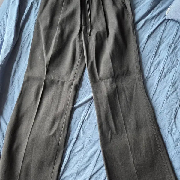 [BUNJANG] Junya Watanabe Wide Banding Slacks Black / 준지 와이드 밴딩 슬랙스 블랙 48