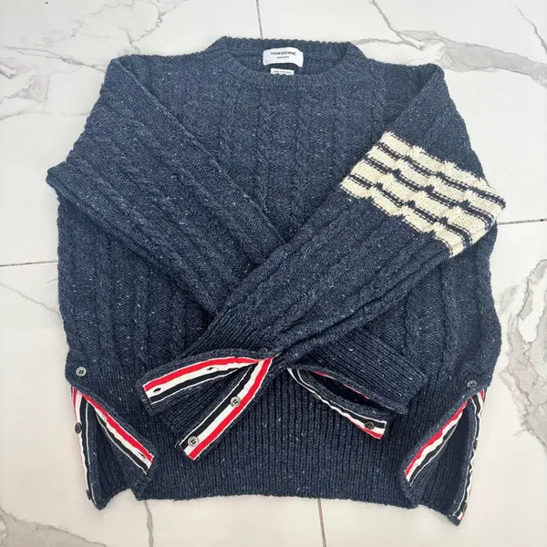 [BUNJANG] Thom Browne Cable Knit Sweater / (새상품)톰브라운 케이블 니트